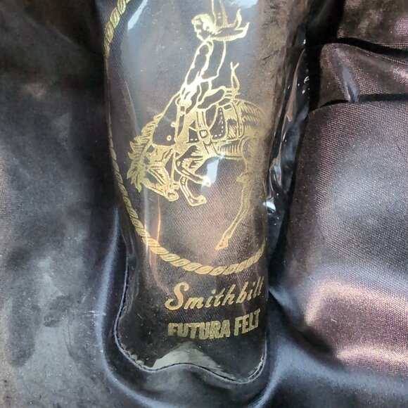 Smithbilt 3X Quality Burgundy Wool Felt Western Hat – Men’s 6 3/4 - Picture 6 of 9